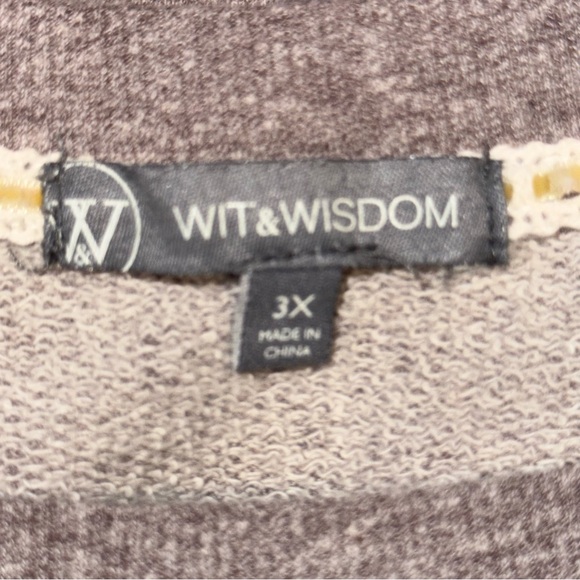 Wit & Wisdom Leopard Animal Print Long Sleeve Pullover Sweater Sz 3X - Picture 6 of 6